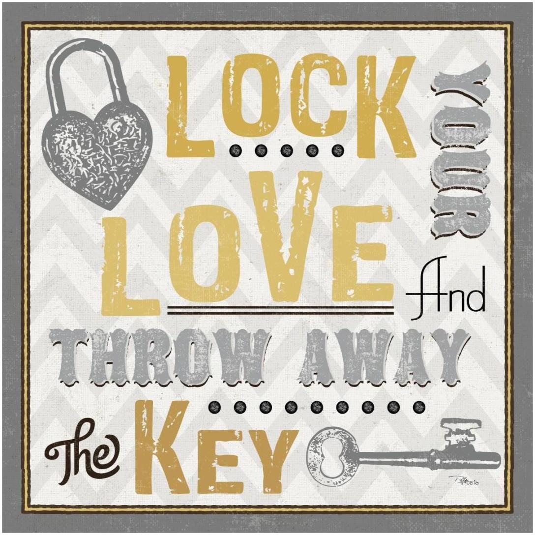 Lock Your Love I -Paper Art-20&quotx20"