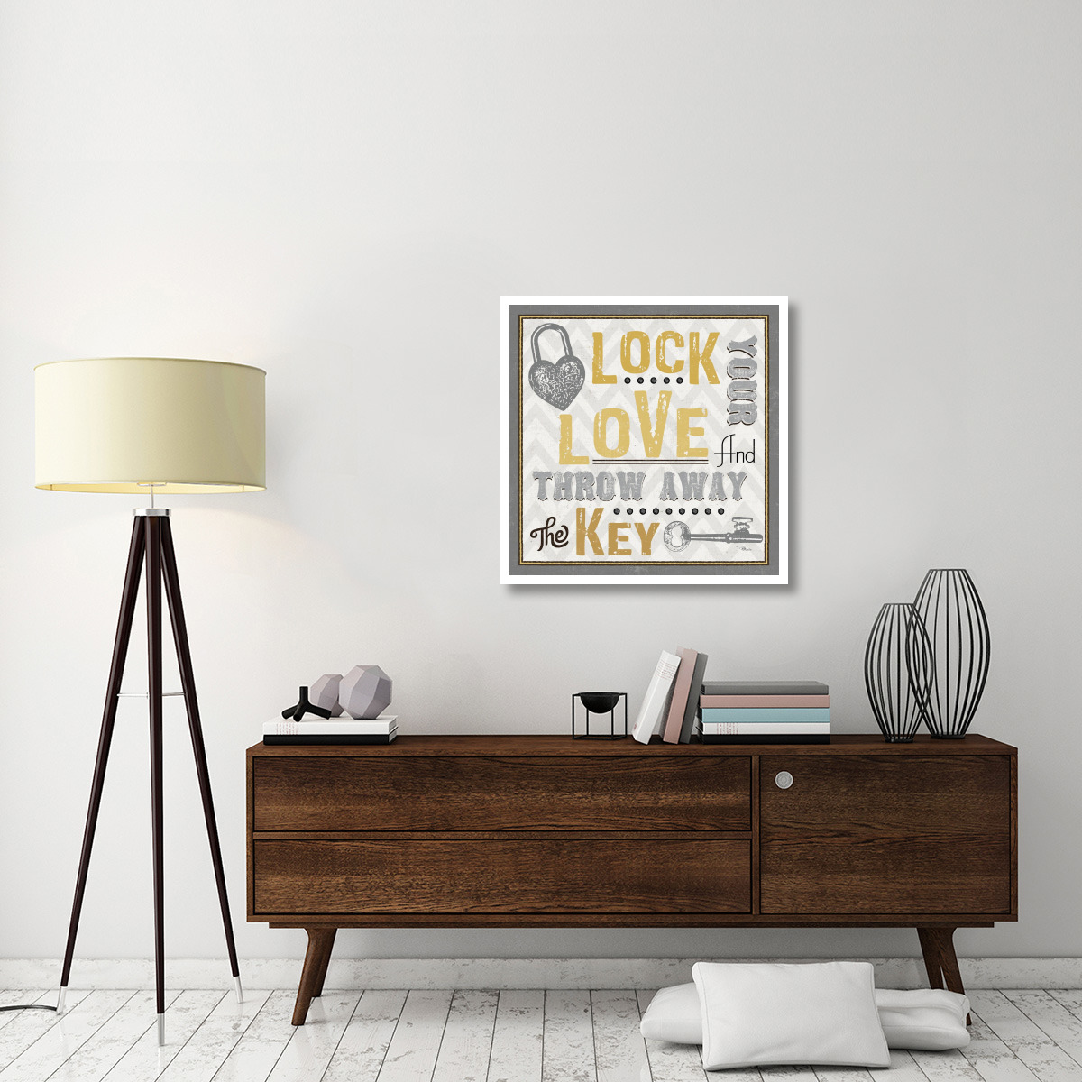 Lock Your Love I -Paper Art-32&quotx32"