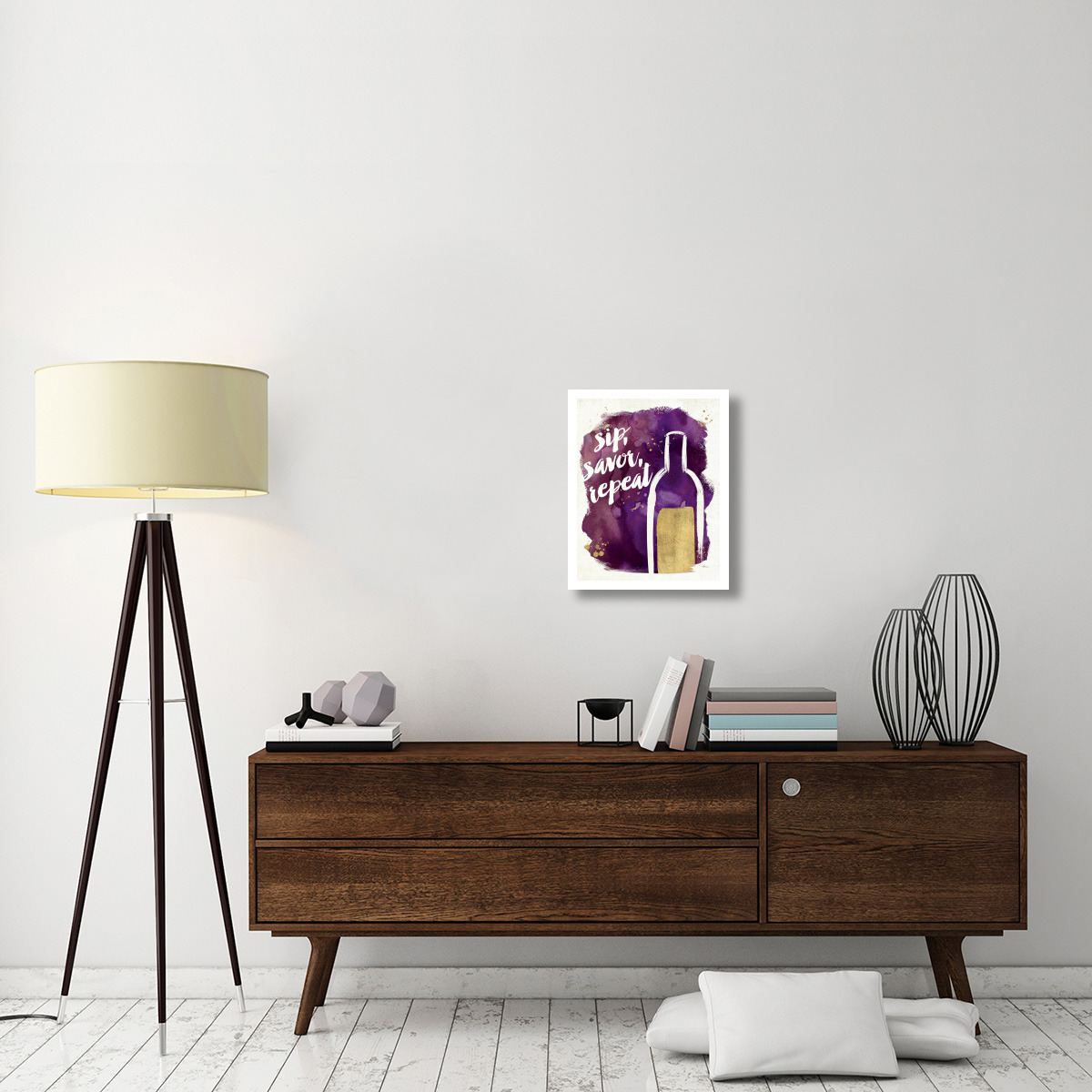 Watercolor Wine II -Paper Art-18&quotx22"