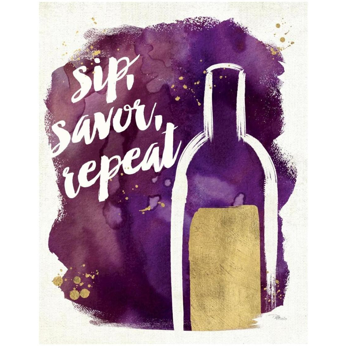 Watercolor Wine II -Paper Art-22&quotx26"
