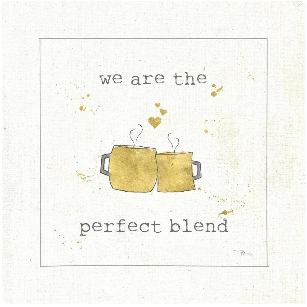 Coffee Cuties I -Paper Art-42&quotx42"