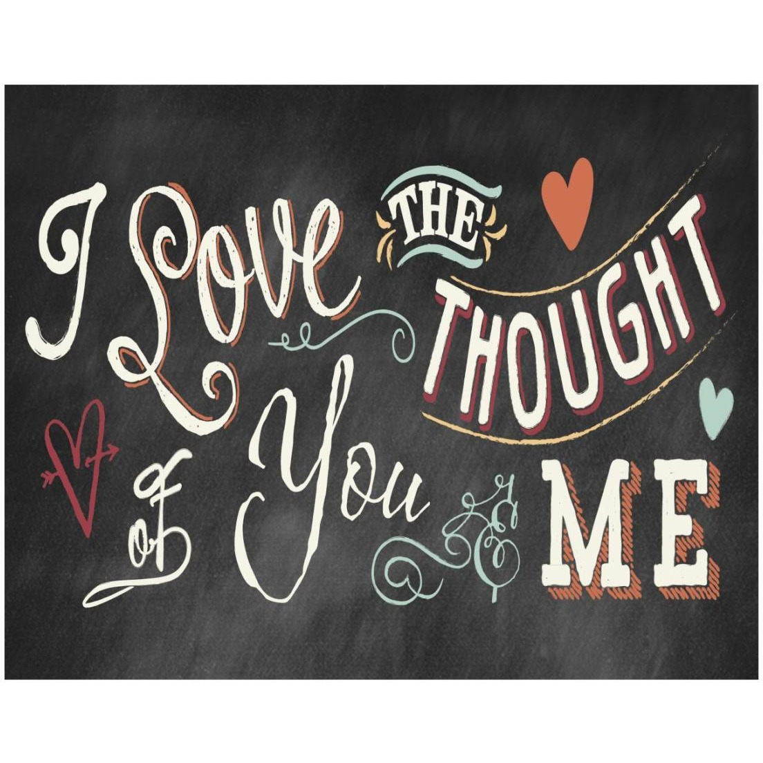 You and Me II Color -Paper Art-22&quotx18"