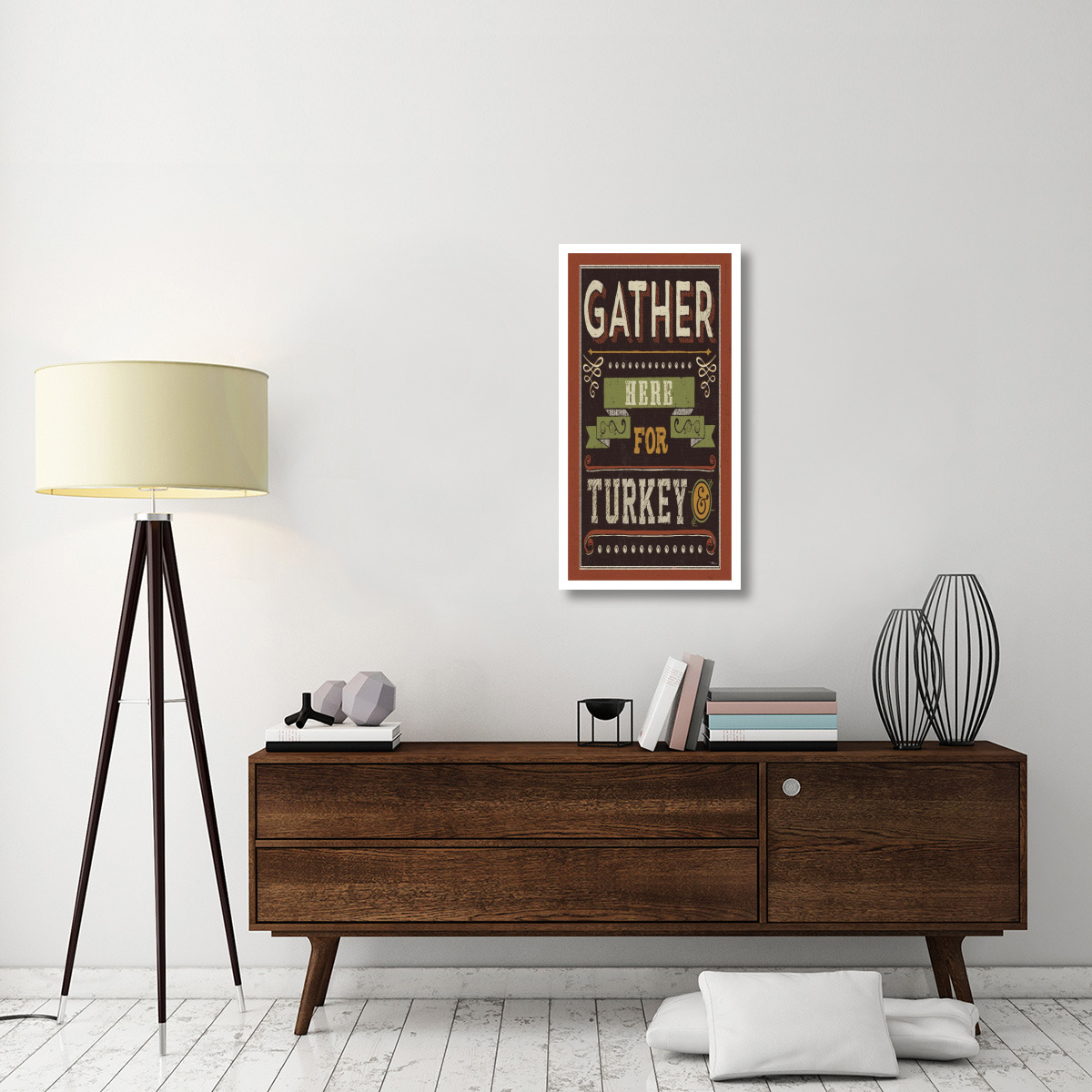 Give Thanks I -Paper Art-20&quotx38"