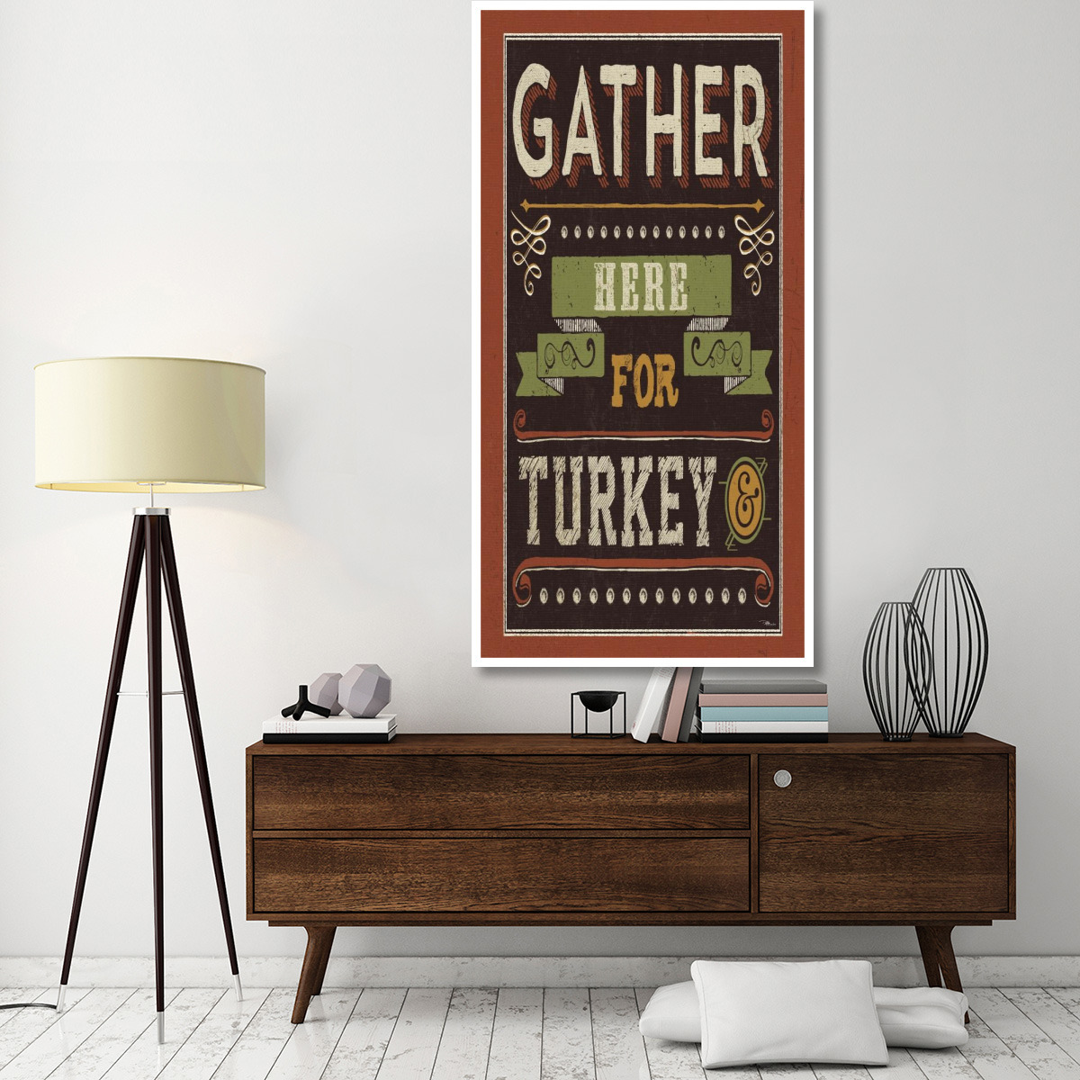 Give Thanks I -Paper Art-38&quotx74"