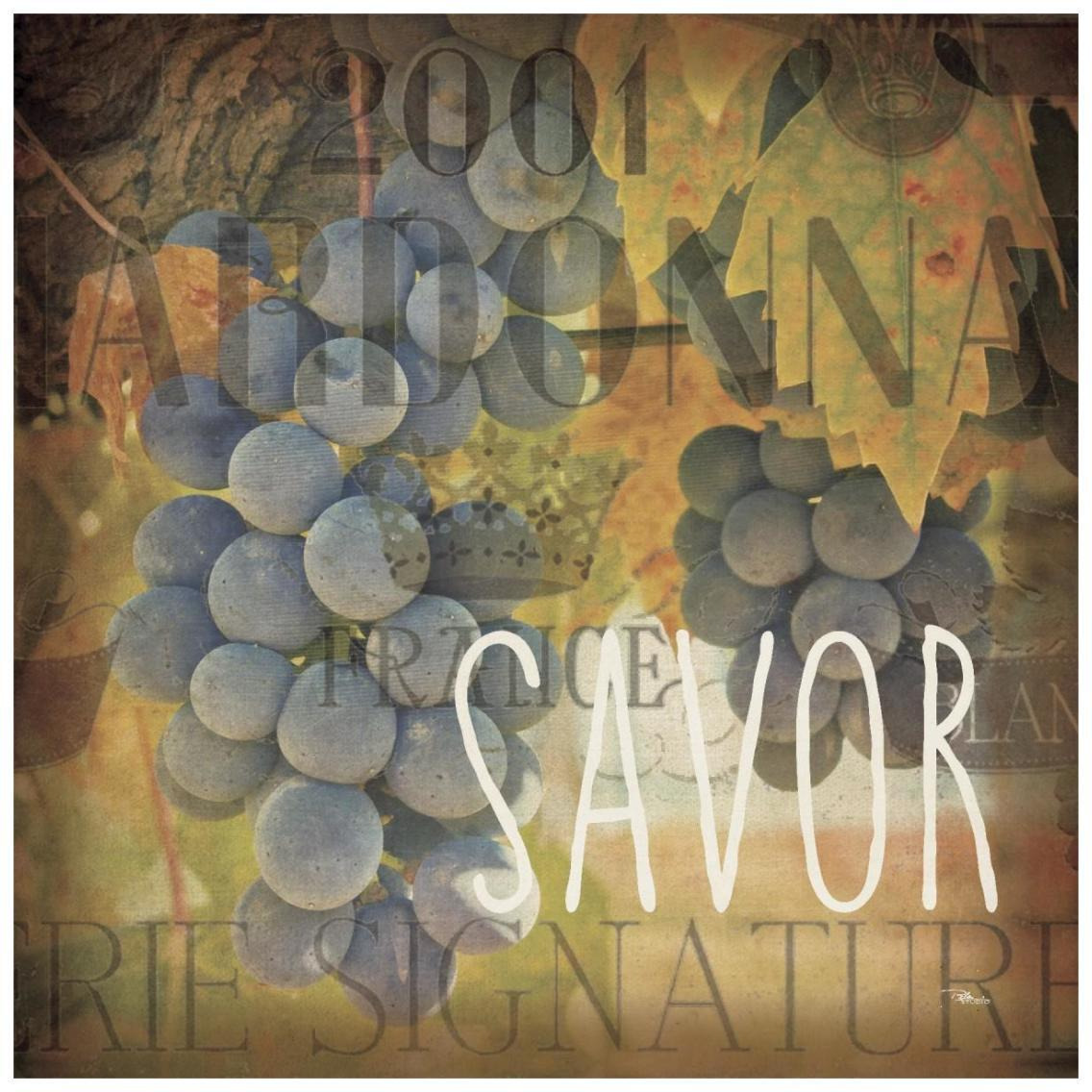 Wine Collage IV -Paper Art-26&quotx26"