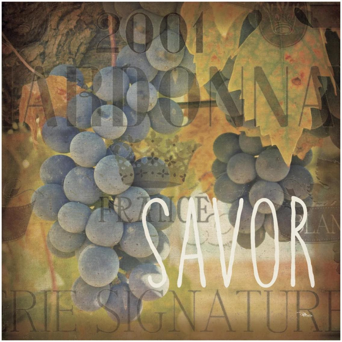Wine Collage IV -Paper Art-32&quotx32"
