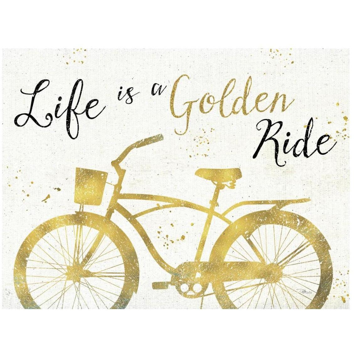 Golden Ride III -Paper Art-26&quotx20"