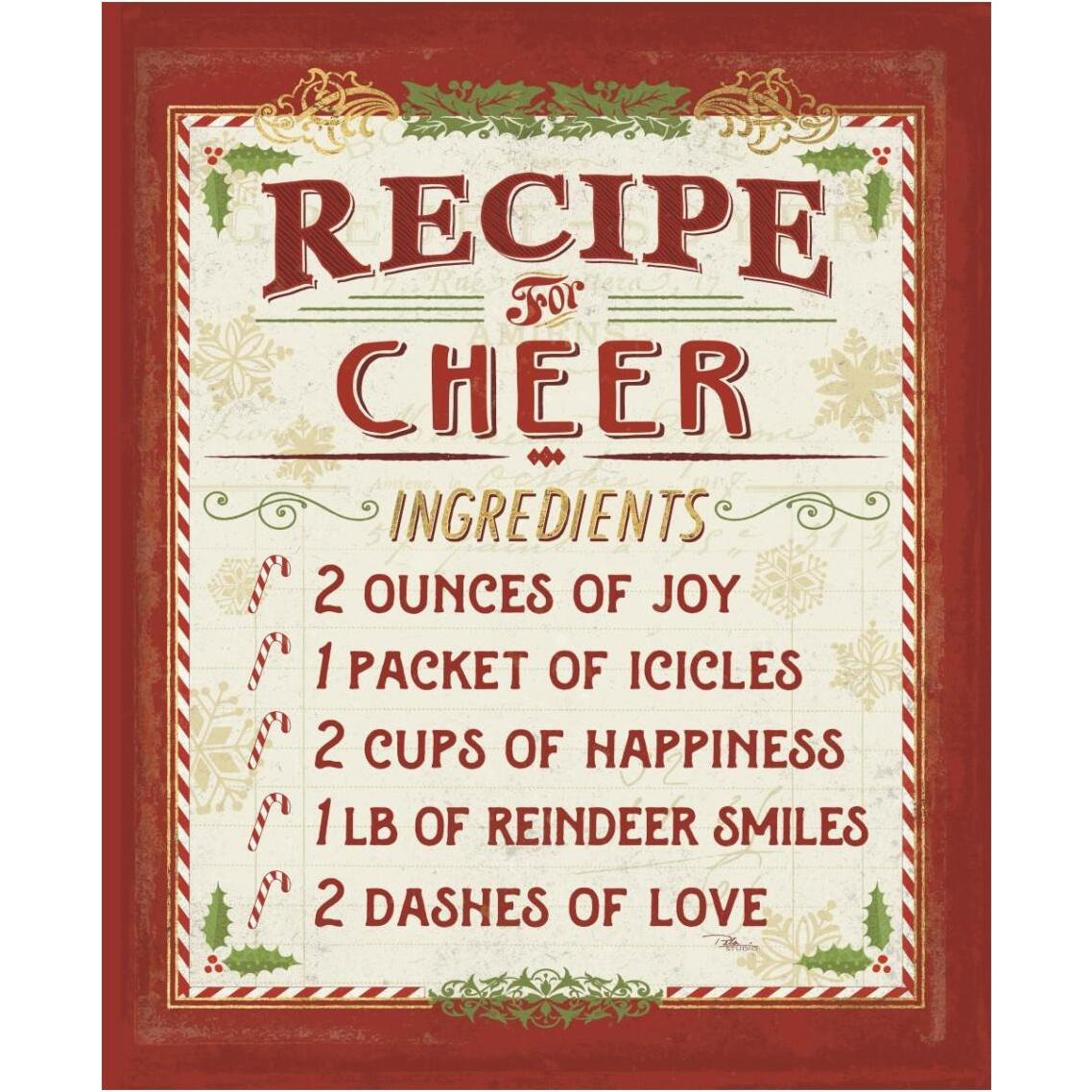 Holiday Recipes I -Paper Art-30&quotx37"