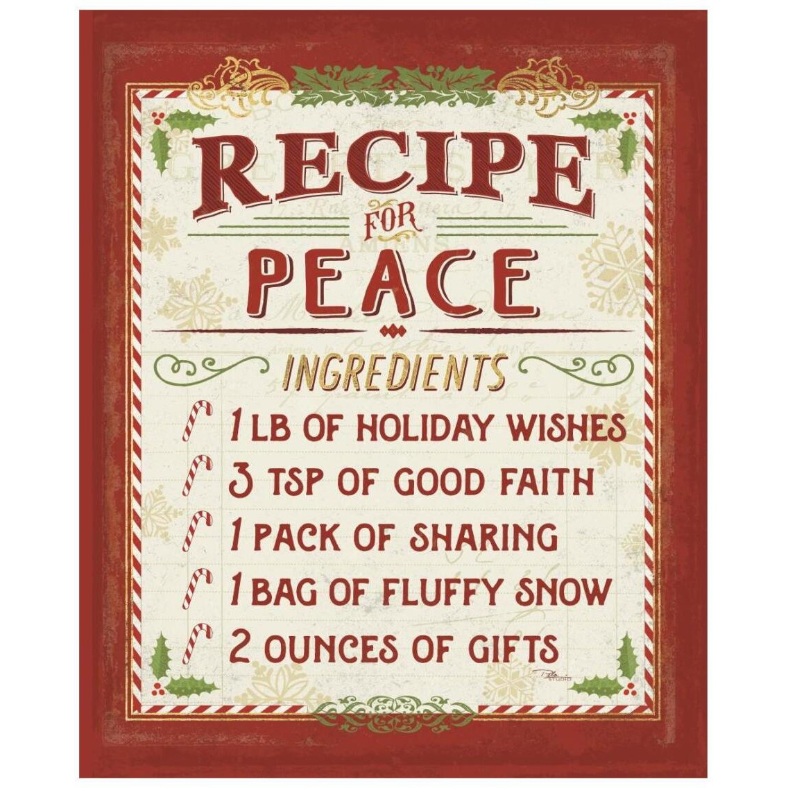 Holiday Recipes II -Paper Art-22&quotx26"