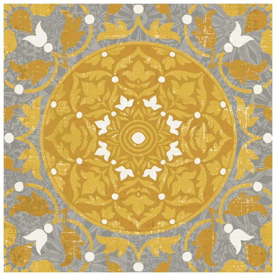 Inspired India Yellow III -Paper Art-26&quotx26"
