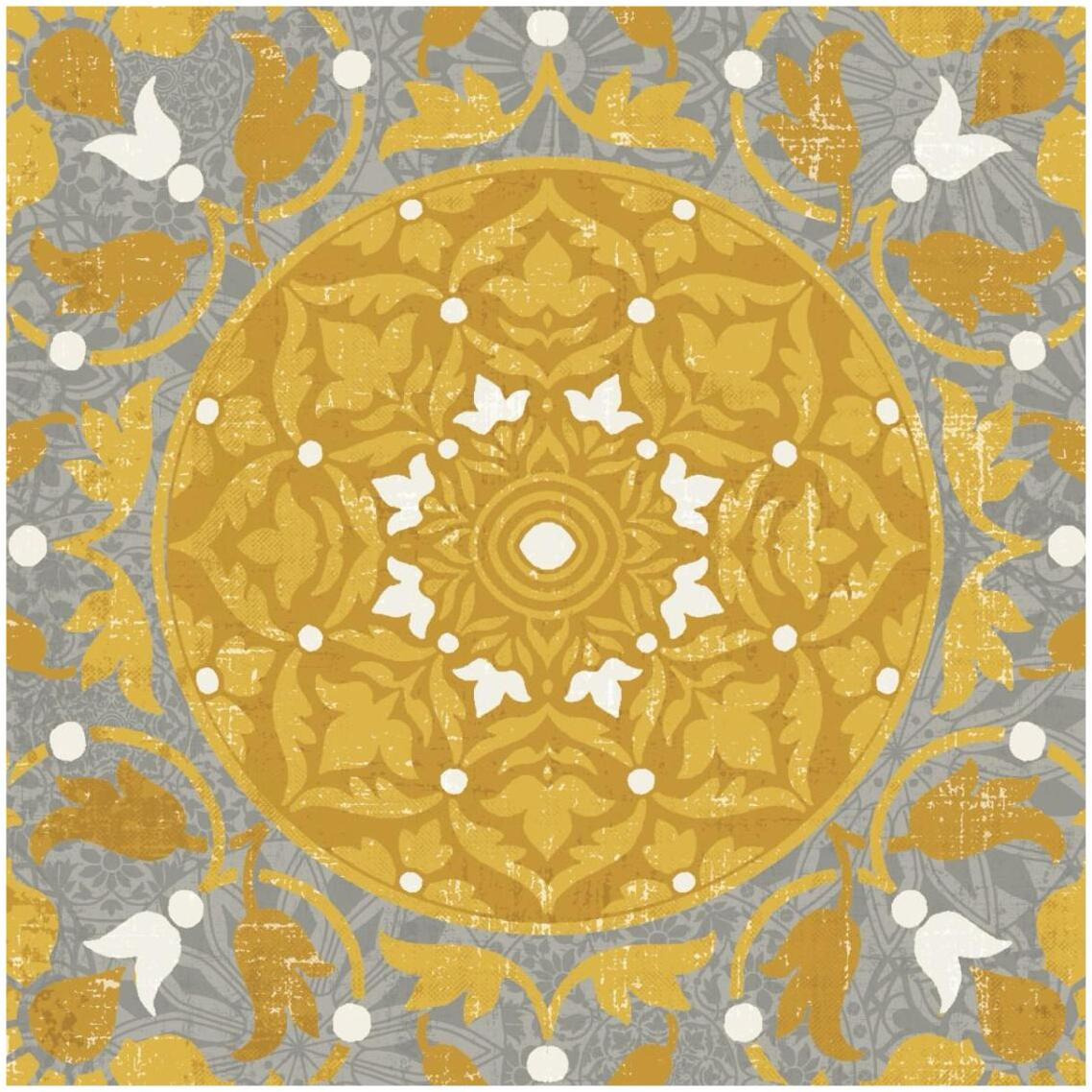 Inspired India Yellow III -Paper Art-32&quotx32"