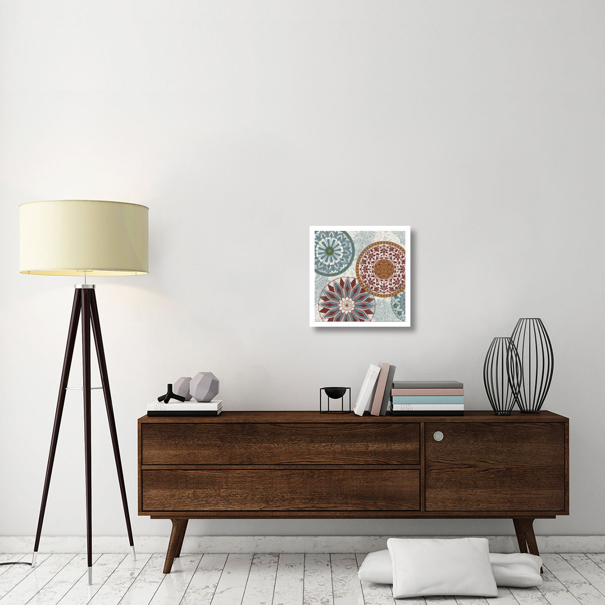 Inspired India II Crop Multi -Paper Art-20&quotx20"