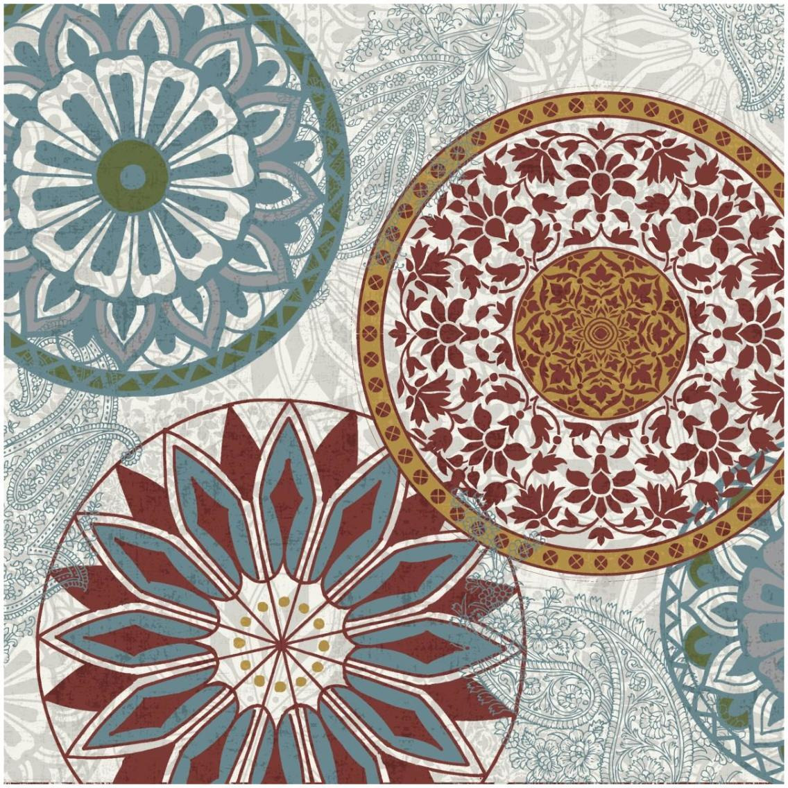 Inspired India II Crop Multi -Paper Art-32&quotx32"