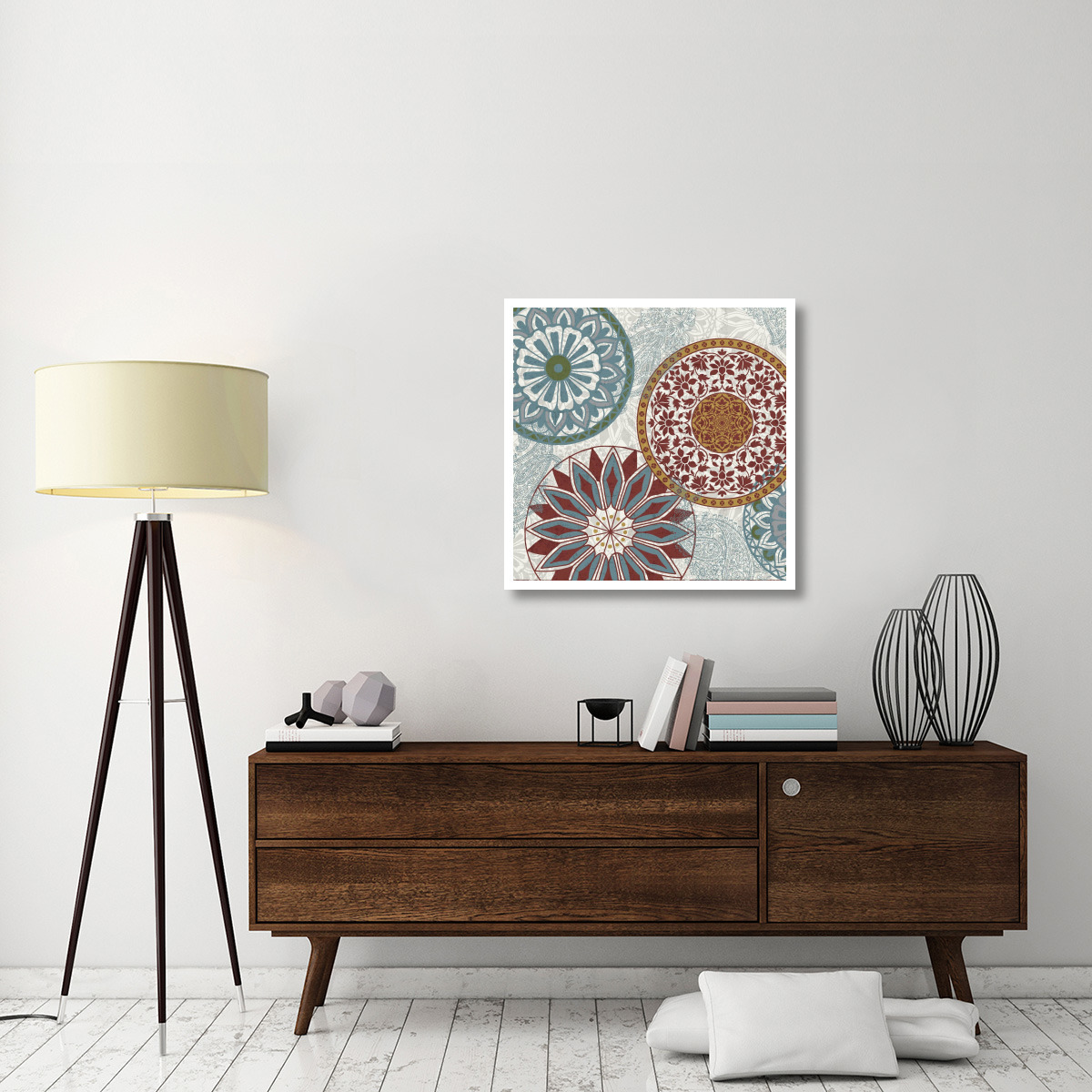 Inspired India II Crop Multi -Paper Art-32&quotx32"