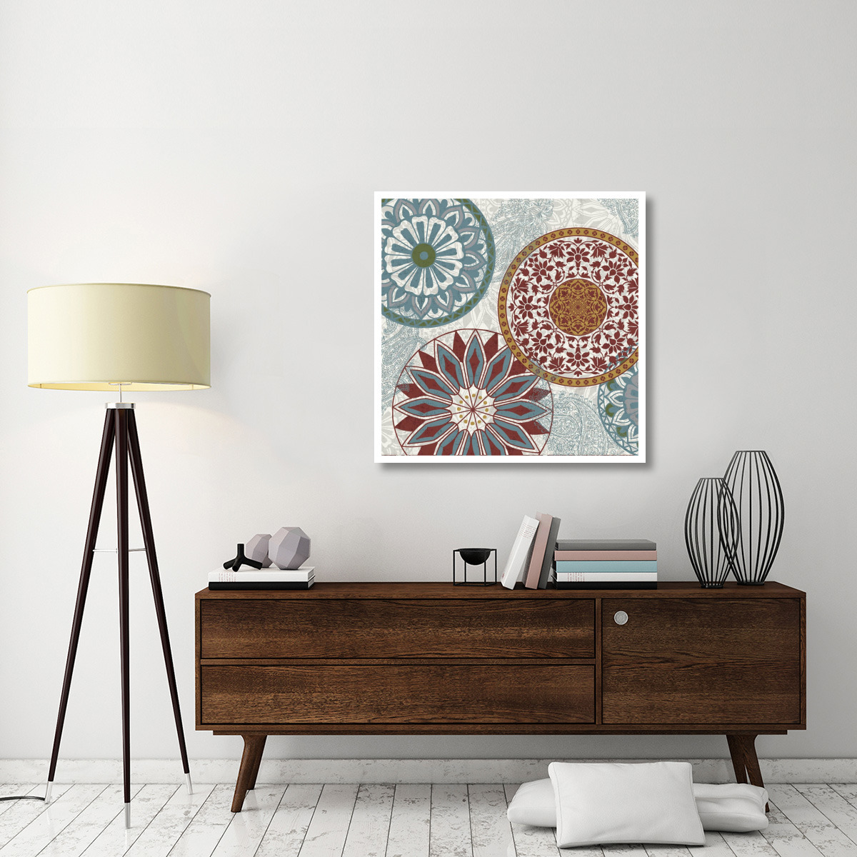 Inspired India II Crop Multi -Paper Art-38&quotx38"