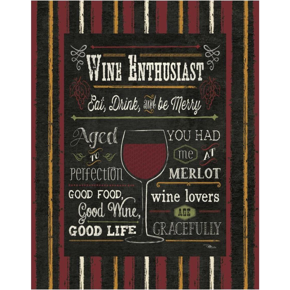 Wine Enthusiast II -Paper Art-30&quotx37"