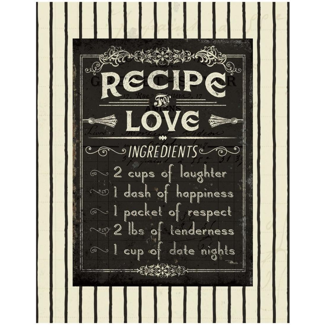 Life Recipies I Border -Paper Art-18&quotx22"
