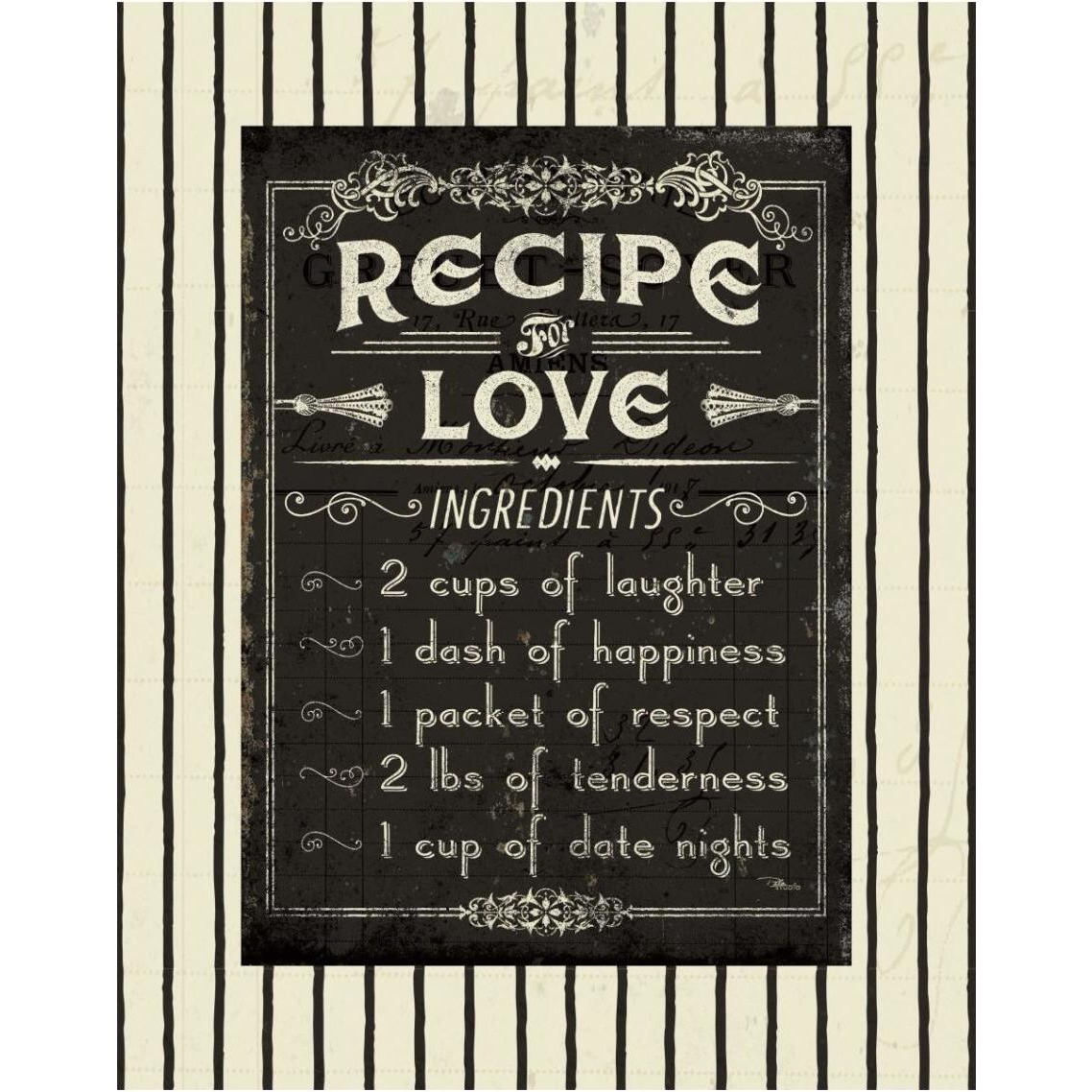 Life Recipies I Border -Paper Art-30&quotx37"