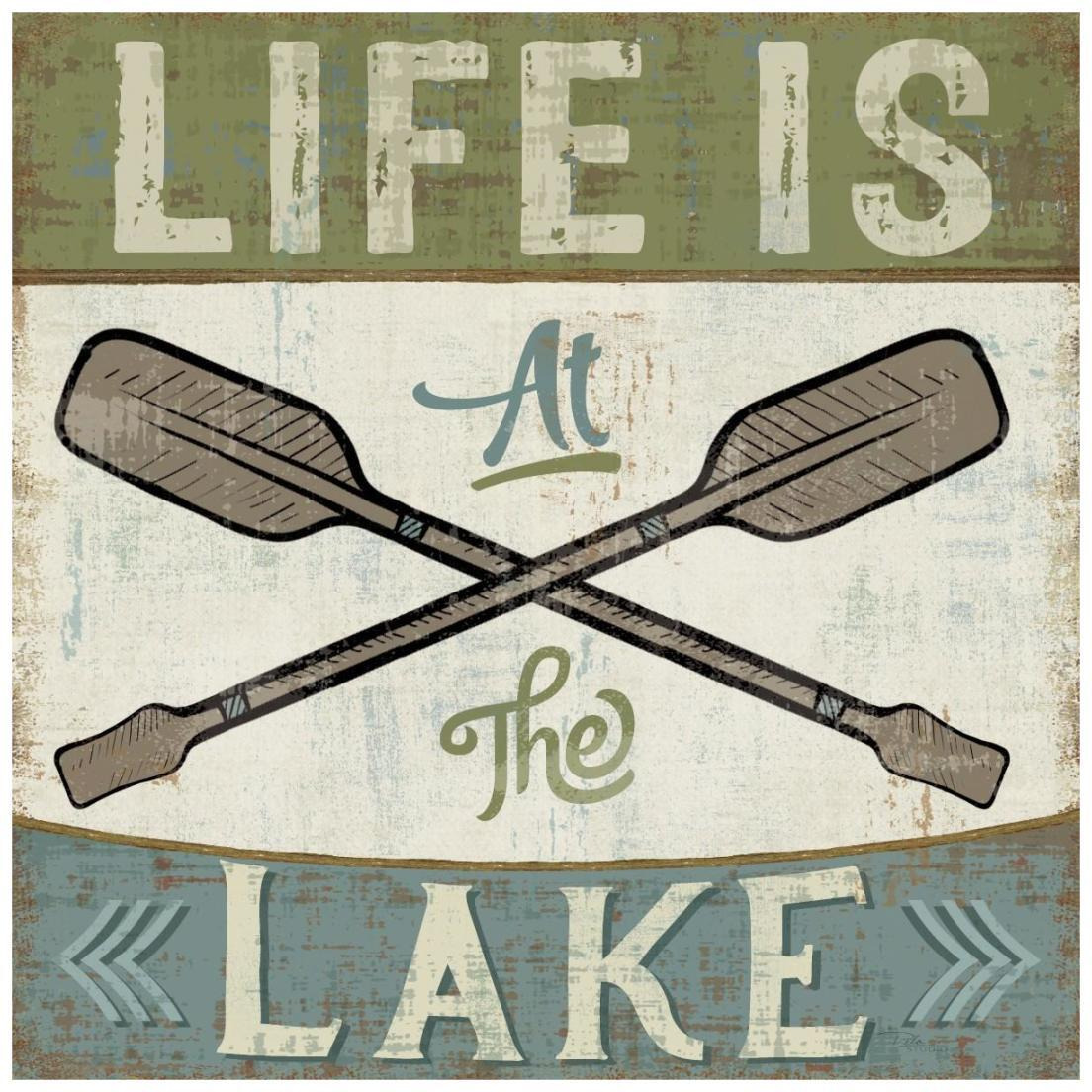 By the Lake I -Paper Art-20&quotx20"