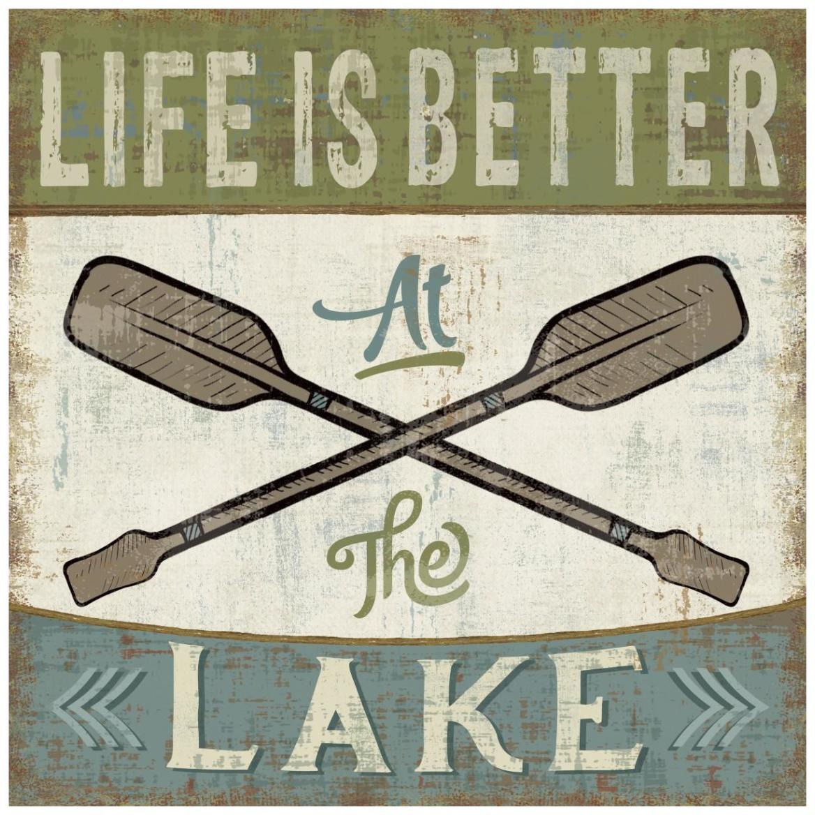 By the Lake I Better at the Lake -Paper Art-42&quotx42"