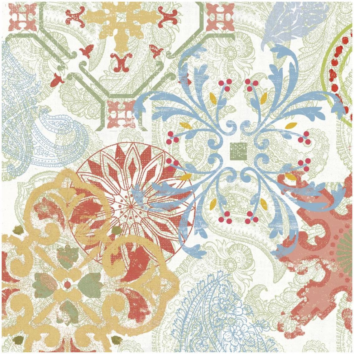Crimson Stamps II Spring -Paper Art-32&quotx32"