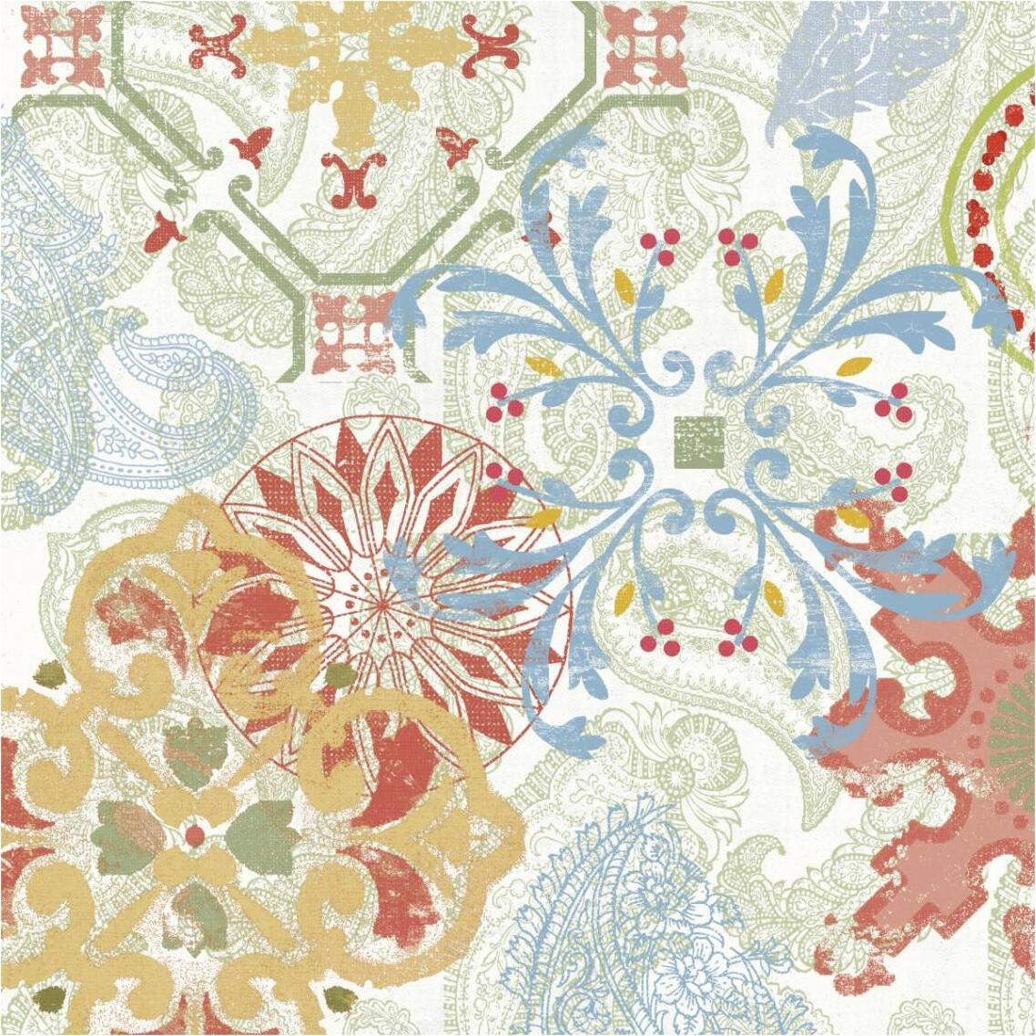 Crimson Stamps II Spring -Paper Art-38&quotx38"