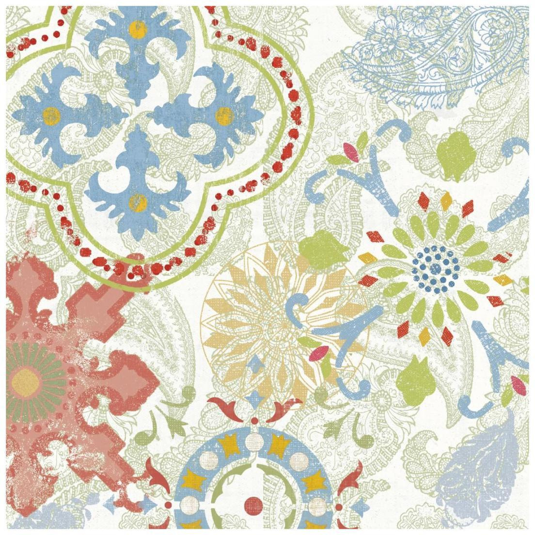Crimson Stamps III Spring -Paper Art-20&quotx20"