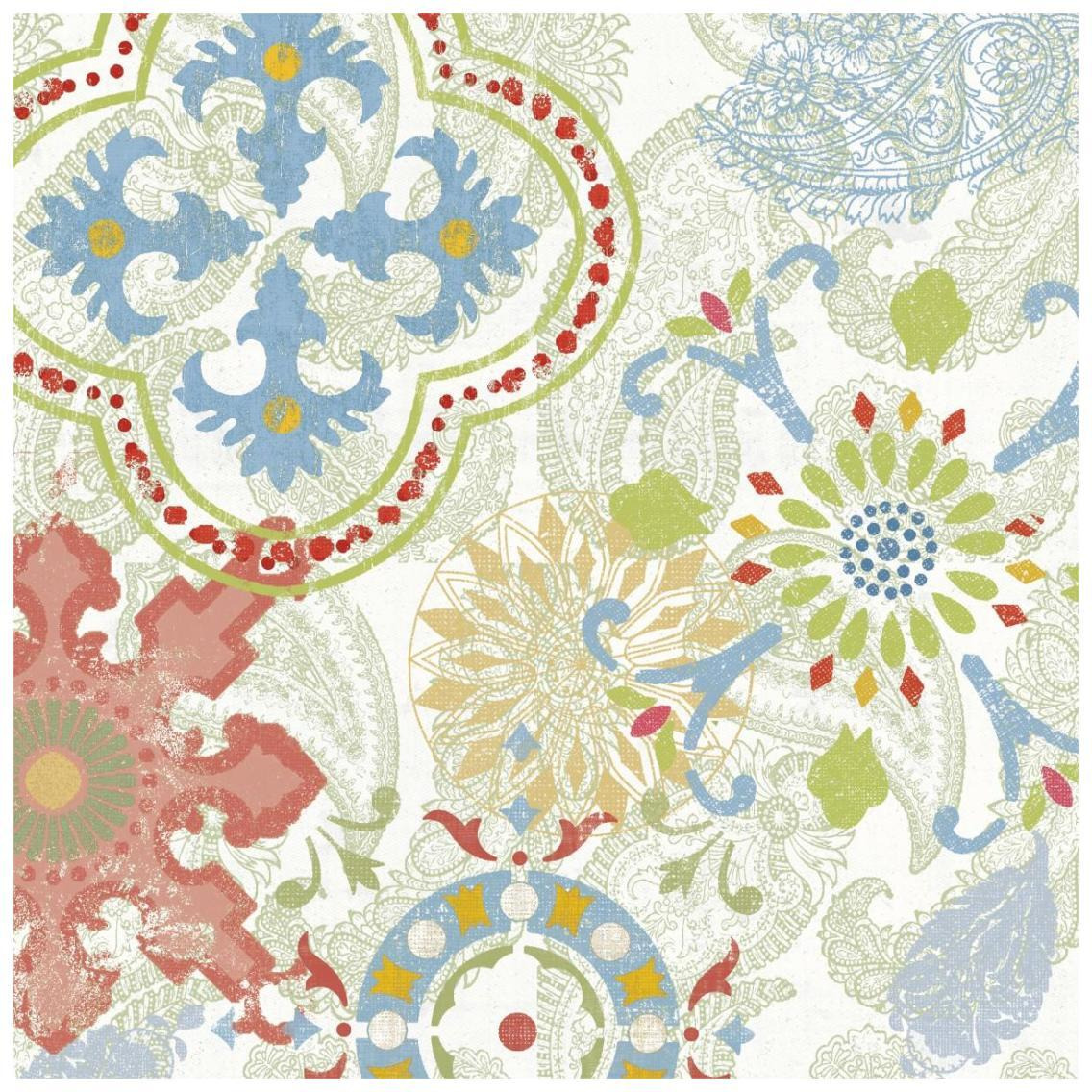 Crimson Stamps III Spring -Paper Art-26&quotx26"