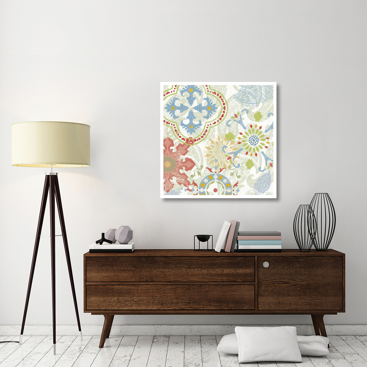 Crimson Stamps III Spring -Paper Art-38&quotx38"