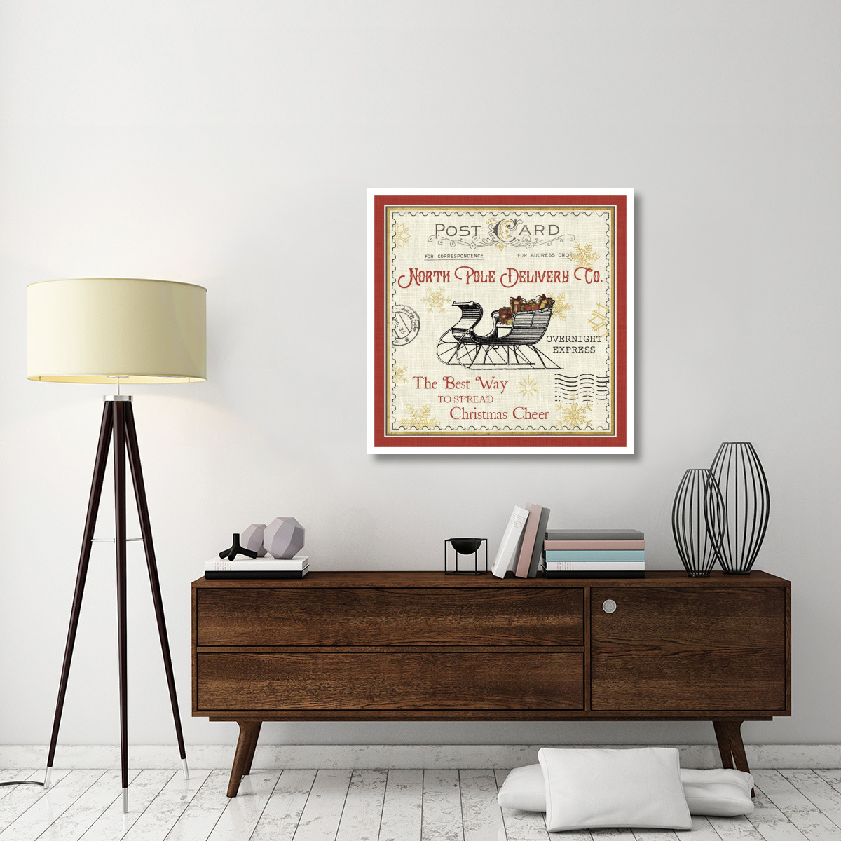 North Pole Express II -Paper Art-38&quotx38"