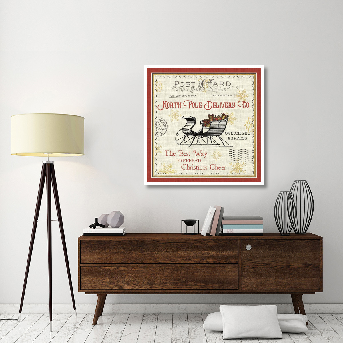 North Pole Express II -Paper Art-42&quotx42"