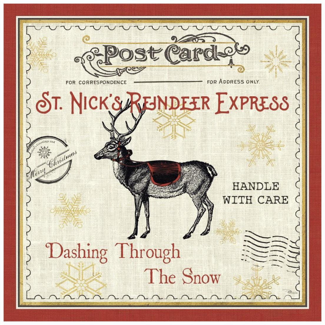 North Pole Express IV -Paper Art-20&quotx20"