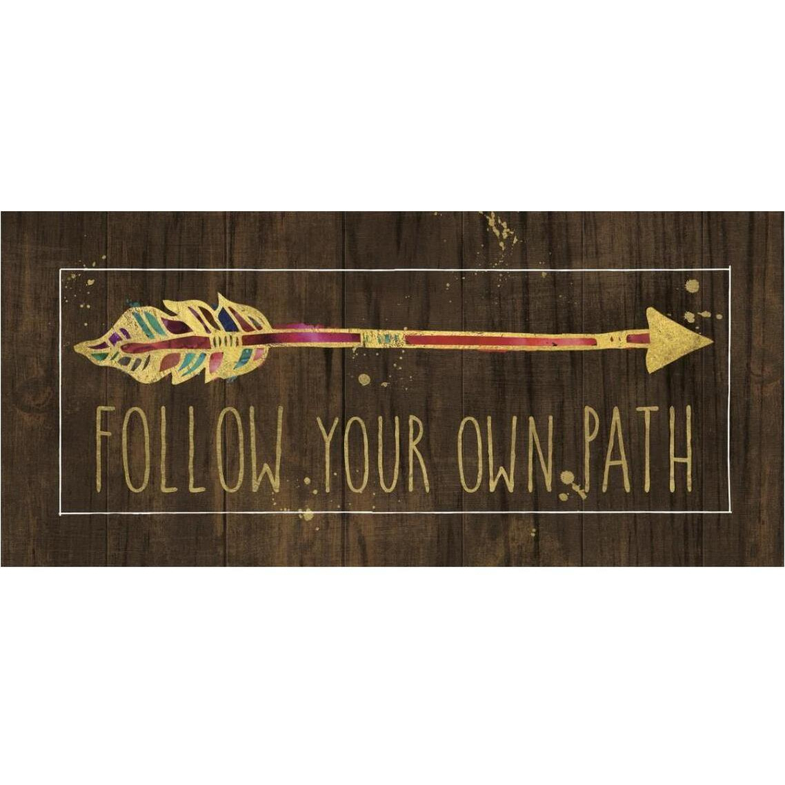 Beautiful Arrows III on Wood -Paper Art-38&quotx18.2"