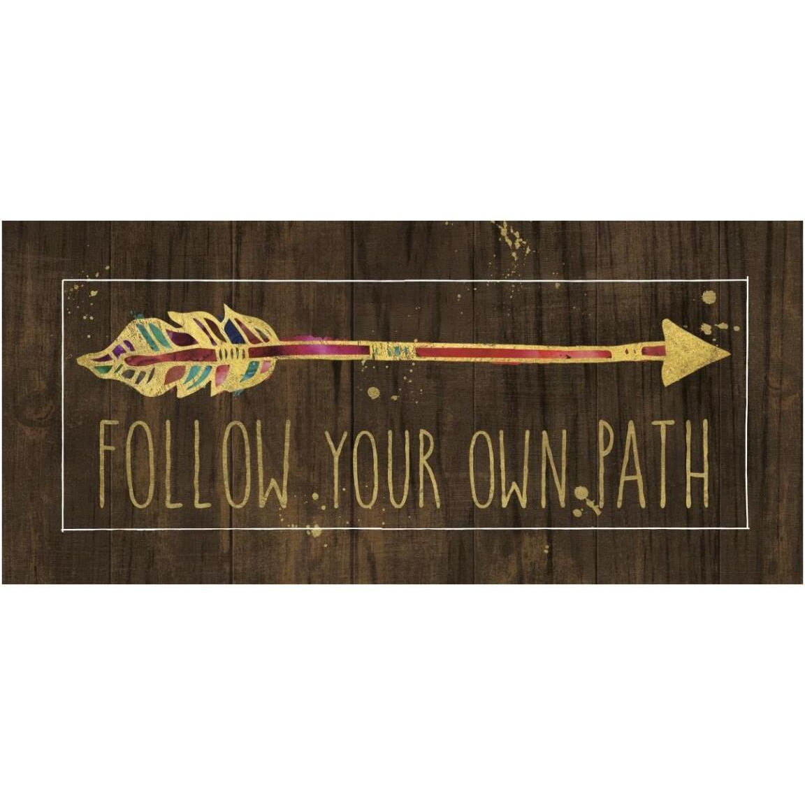 Beautiful Arrows III on Wood -Paper Art-46&quotx21.8"