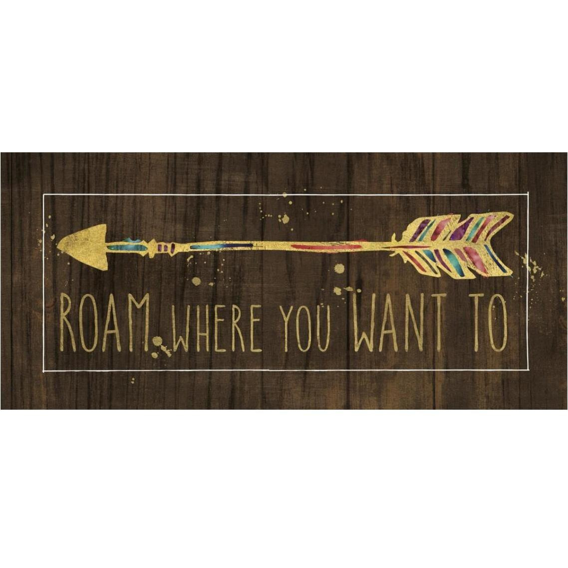 Beautiful Arrows IV on Wood -Paper Art-38&quotx18.2"