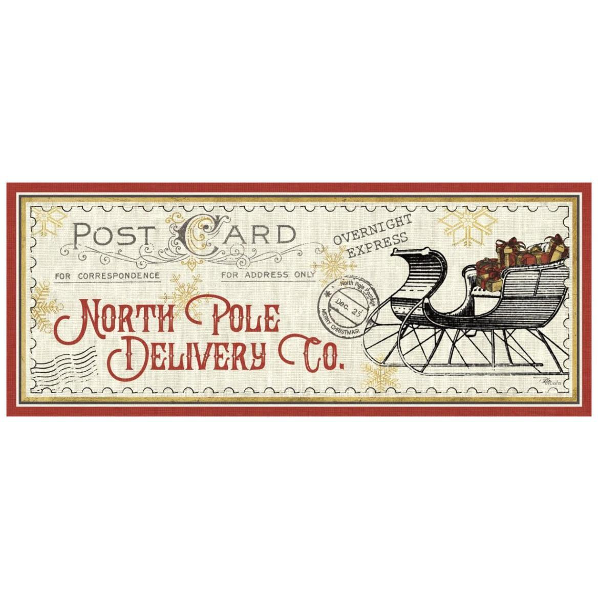 North Pole Express VI -Paper Art-42&quotx18"