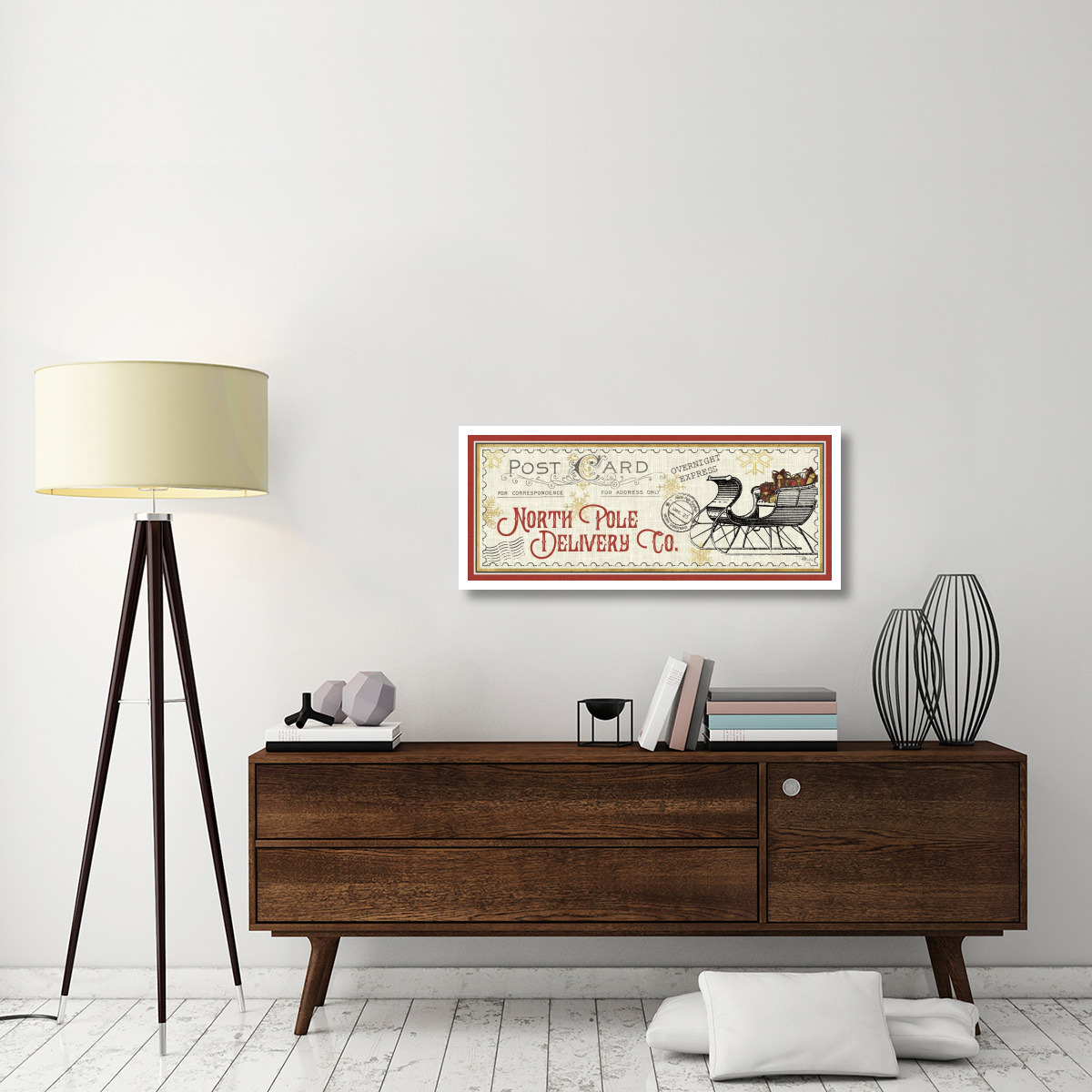 North Pole Express VI -Paper Art-42&quotx18"