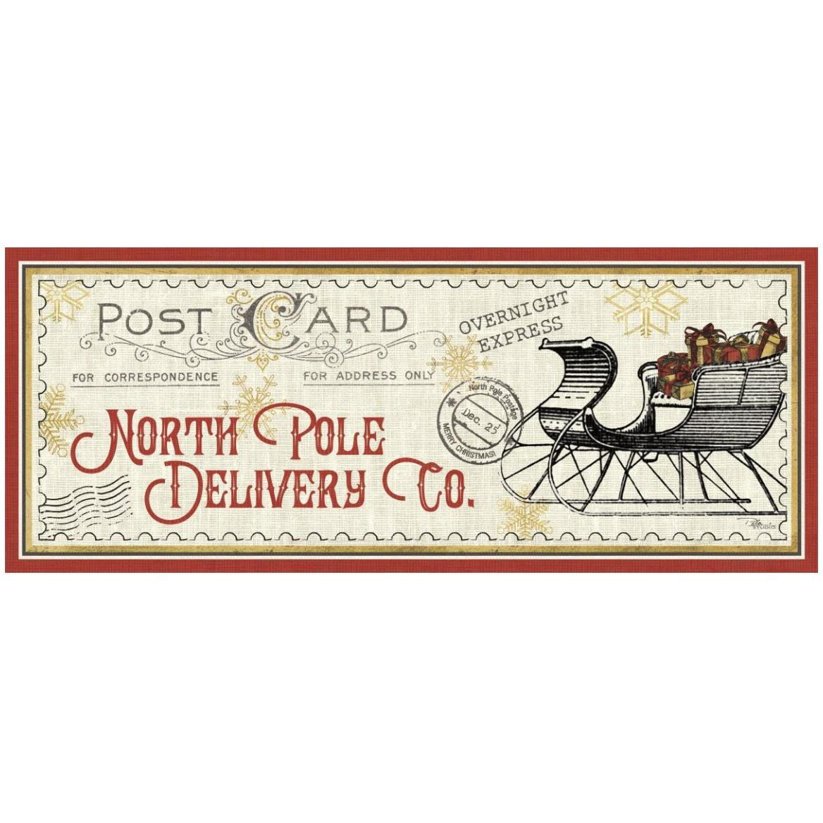 North Pole Express VI -Paper Art-52&quotx22"