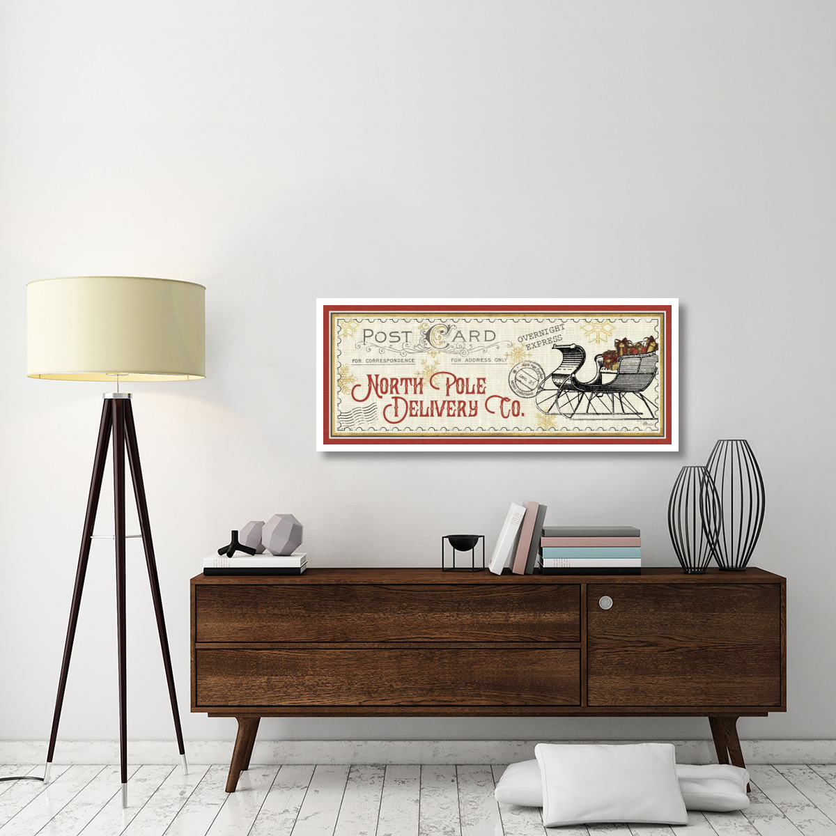 North Pole Express VI -Paper Art-52&quotx22"