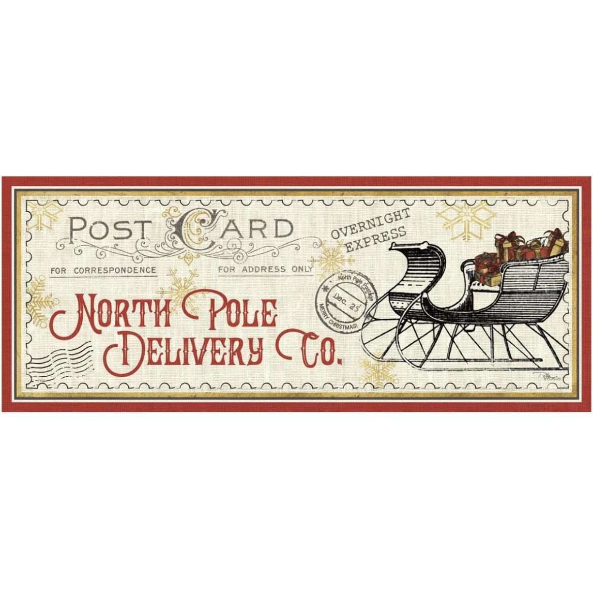 North Pole Express VI -Paper Art-62&quotx26"