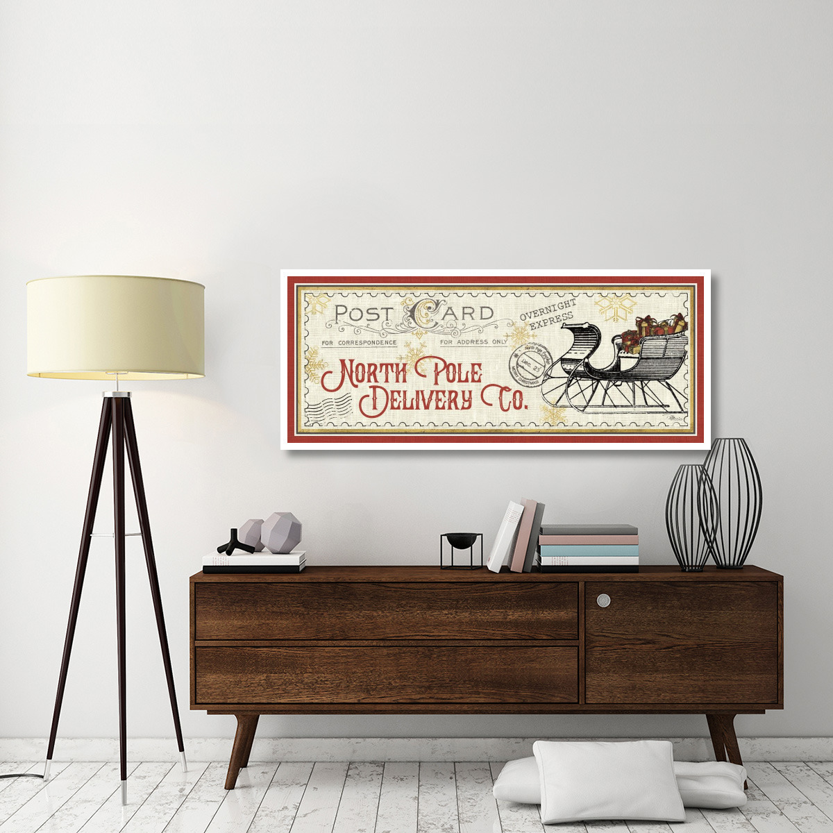 North Pole Express VI -Paper Art-62&quotx26"
