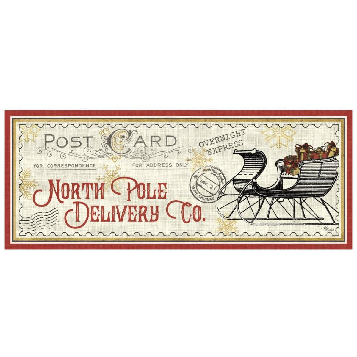 North Pole Express VI -Paper Art-77&quotx32"