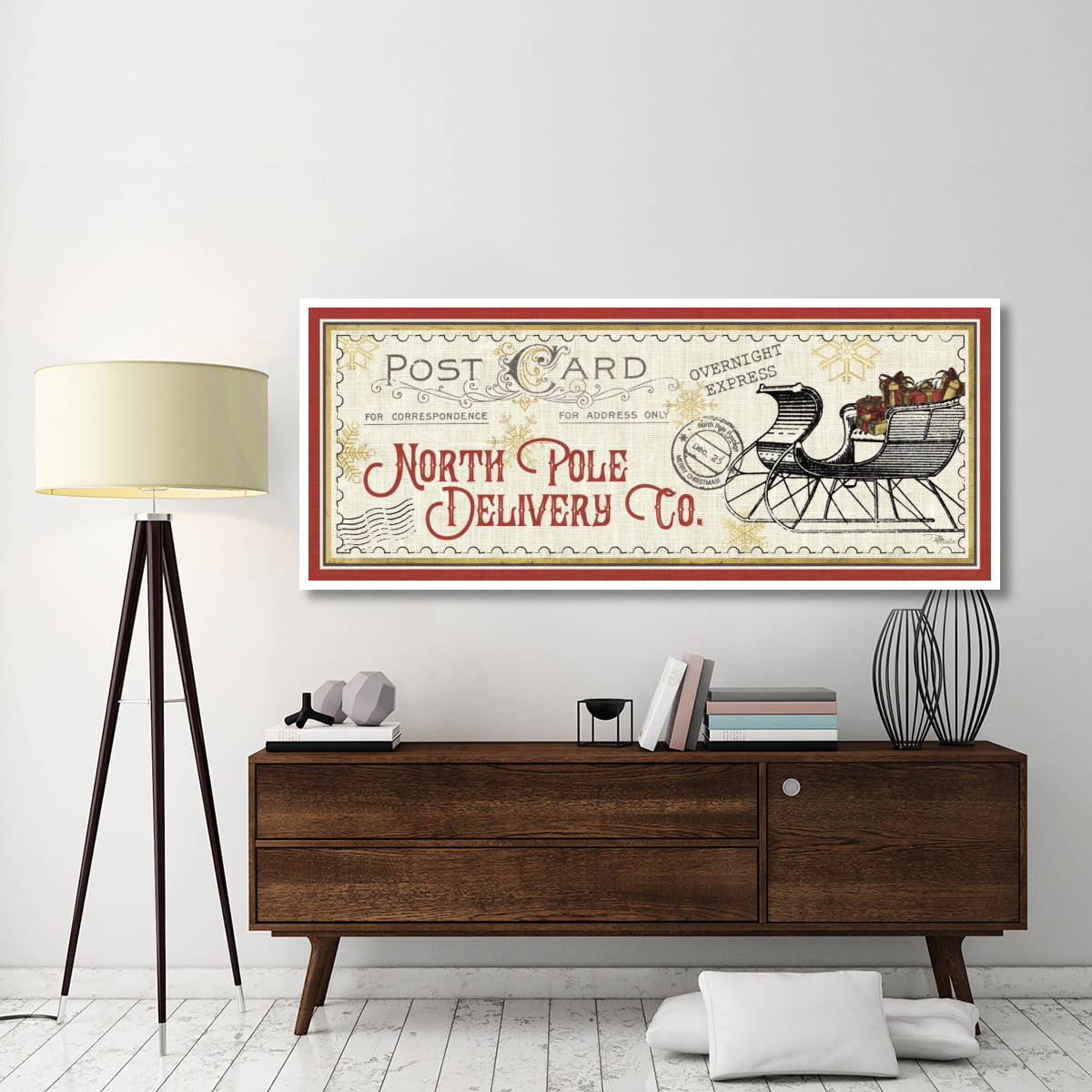North Pole Express VI -Paper Art-77&quotx32"