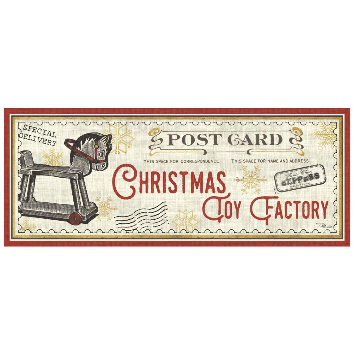 North Pole Express VII -Paper Art-42&quotx18"