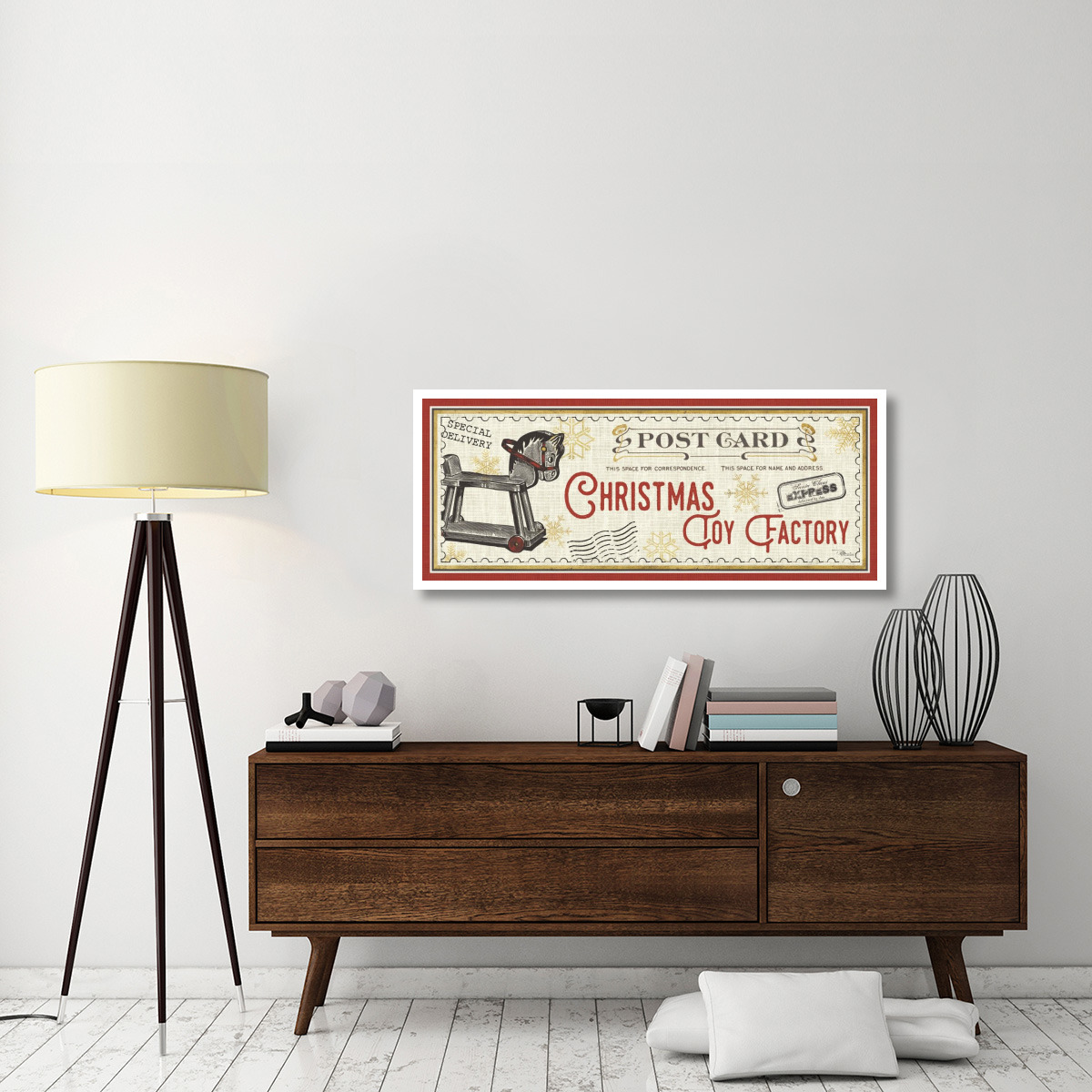 North Pole Express VII -Paper Art-52&quotx22"