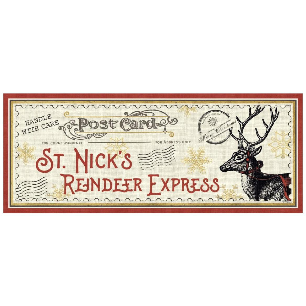 North Pole Express VIII -Paper Art-42&quotx18"