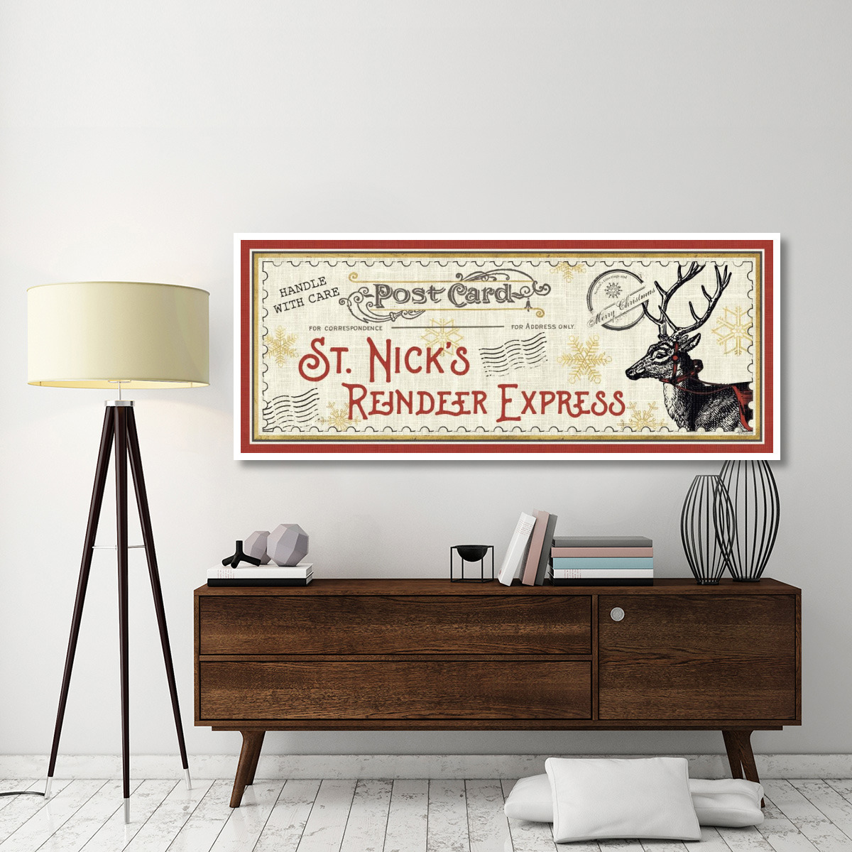 North Pole Express VIII -Paper Art-77&quotx32"