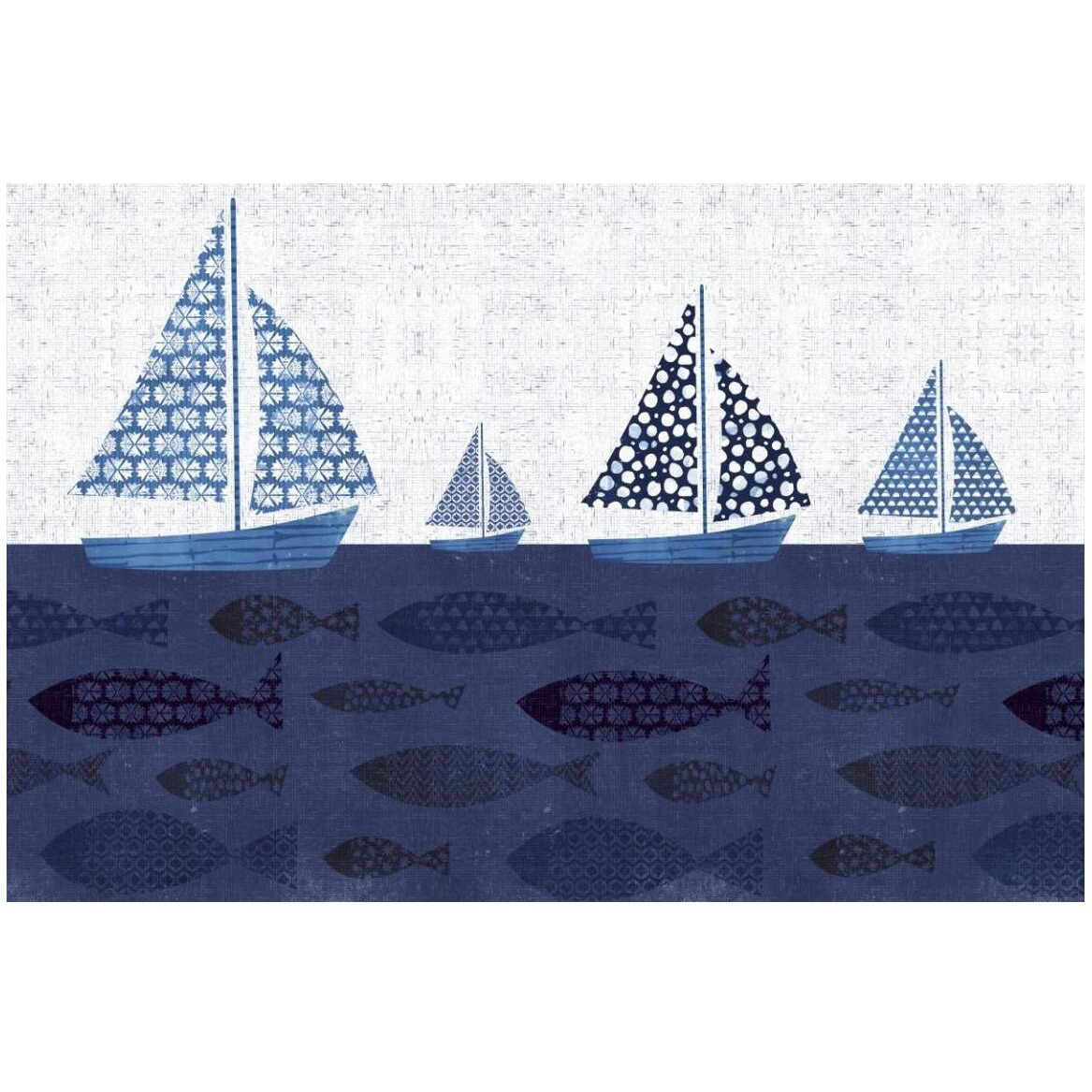 Sunday on the Coast VII -Paper Art-50&quotx34"