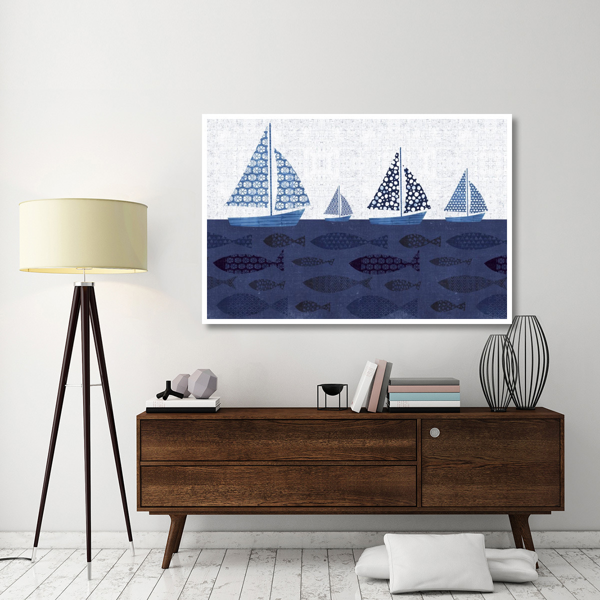 Sunday on the Coast VII -Paper Art-62&quotx42"
