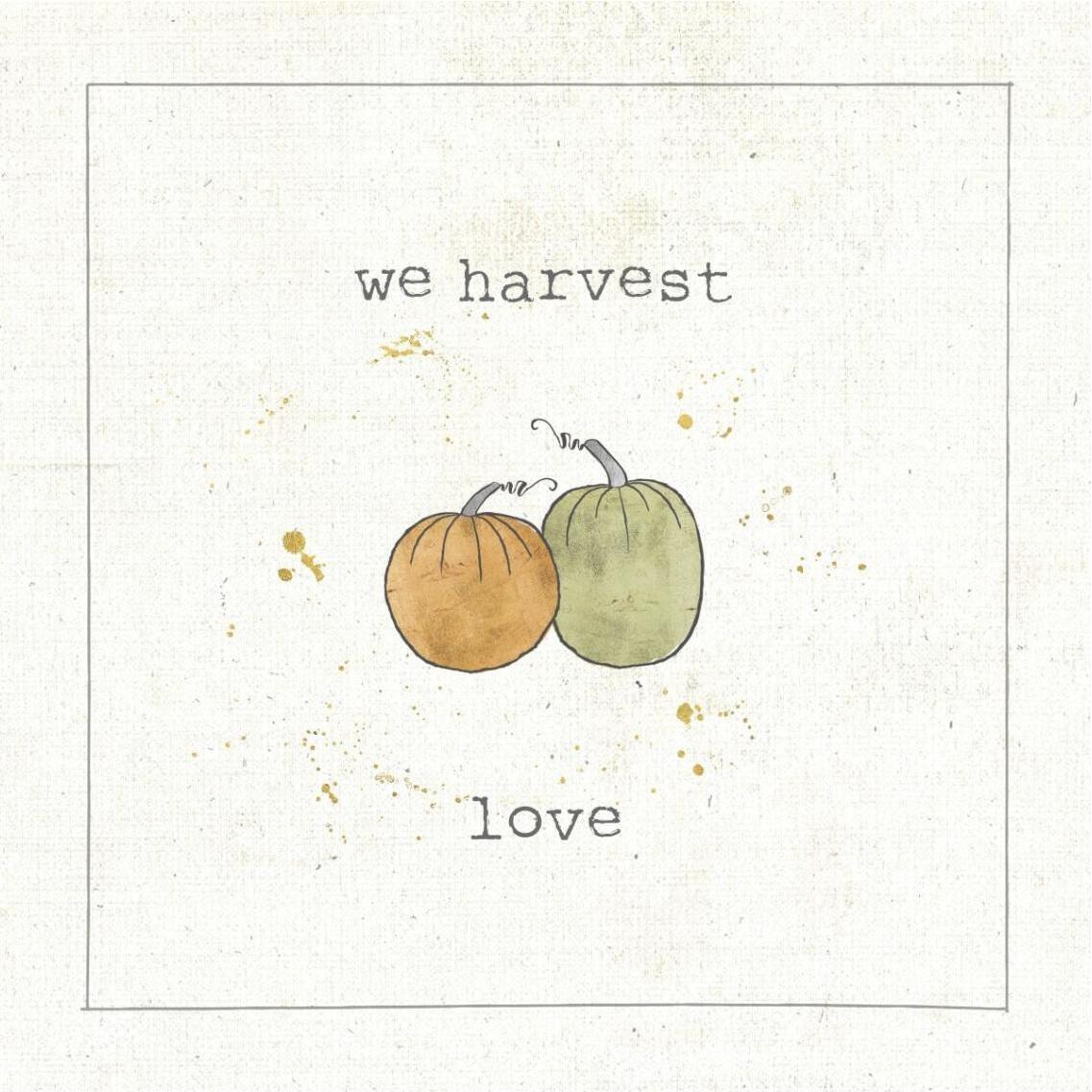 Harvest Cuties I -Paper Art-38&quotx38"